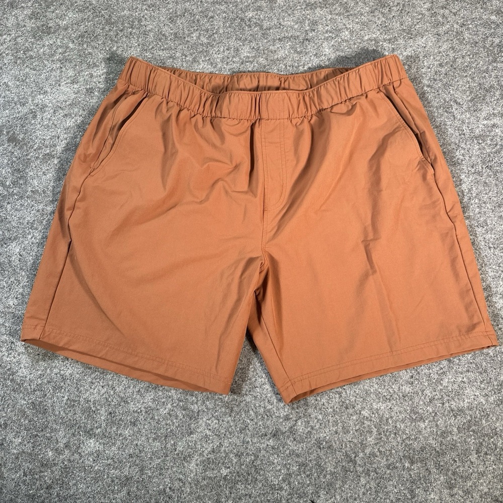 Rhoback Shorts Mens 3XL burnt orange Performance Golf Golfer Stretch Joggers 7"